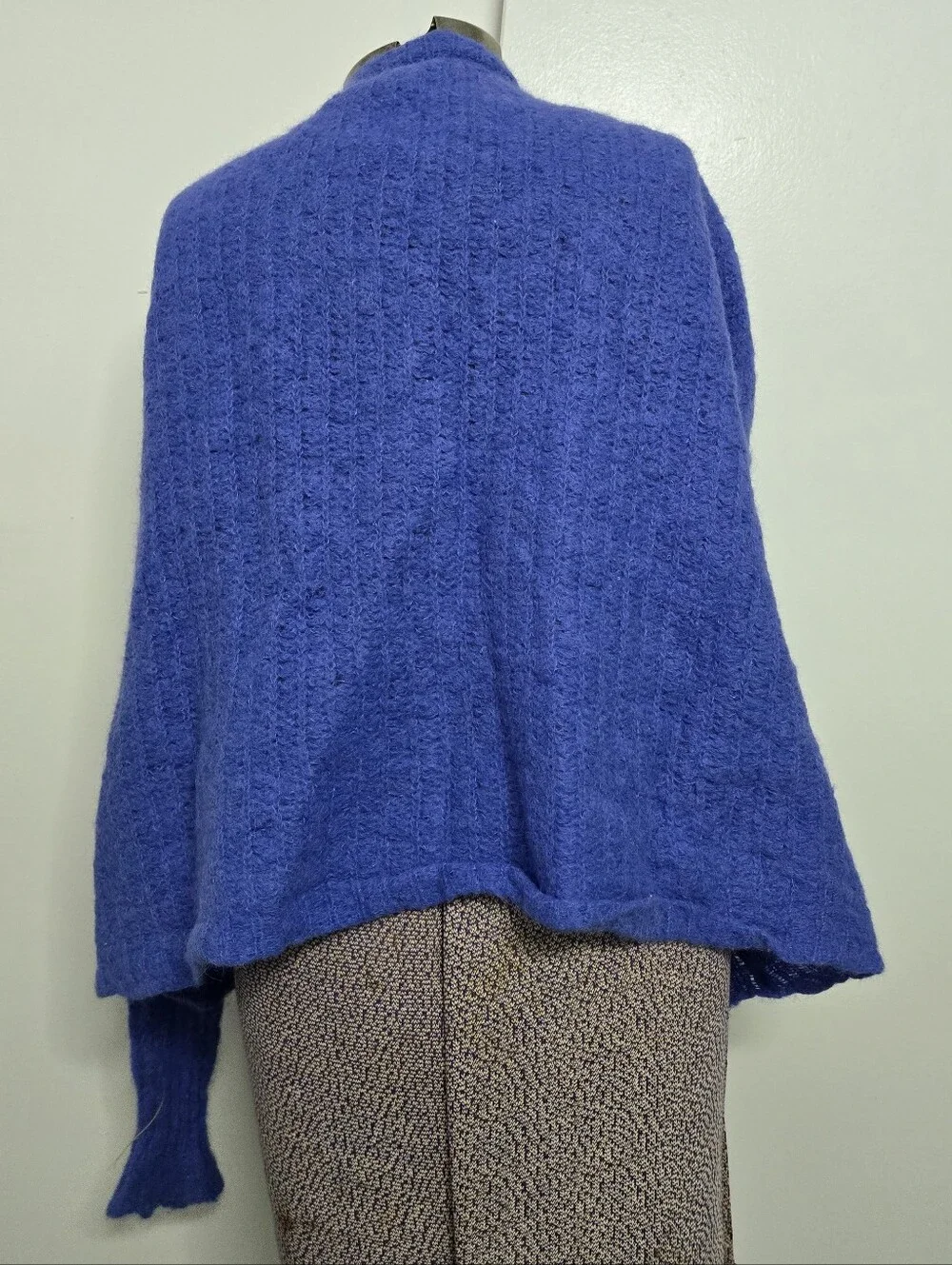 Free People Womens Cozy Open Front Blue Cardigan Academia Lagenlook Size Medium